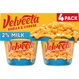 Velveeta Shells & Cheese Single-Serve Shell Pasta – Camping and Hotel Room Snack Requiring No Stove, 2.19 oz Four-Pack