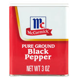 McCormick Pure Ground Black Pepper 3 oz – Clean-Label Staple for Less-Is-More Cooking