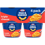 Kraft Triple Cheese Mac & Cheese Family Pack – Weekday Dinner Side Kids Love, Microwave in 3.5 Minutes