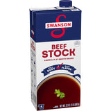 Swanson Beef Stock, 32 oz Carton – Clean-Label Stock for Less-Is-More Home Cooking