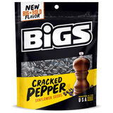 BIGS Sunflower Seeds, Cracked Pepper – 5.35 oz Stand-Up Pouch for Patio and Picnic Use