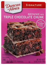 Duncan Hines Signature Triple Chocolate Brownie Mix – Sophisticated Chocolate Chunks and Chips for Entertaining Guests