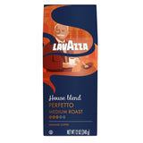 Lavazza House Blend Perfetto Medium Roast Coffee – Gentle Caramel-Noted Brew for Wellness Routines, 100% Arabica Ground for Drip Makers