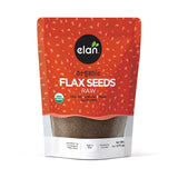 Elan Organic Flax Seed, 9.7 oz Resealable Pack of 2 – Triple-Certified Safe Seeds for Pet-Friendly Homes