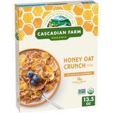Cascadian Farm Honey Oat Crunch – Streamlined Organic Cereal for the Less-Is-More Kitchen, 13.5 oz