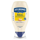 Hellmann's Real Mayonnaise Squeeze Bottle – Secure Cap Design Mayo for Safe Storage Around Kids, 20 oz