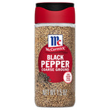 McCormick Coarse Ground Black Pepper – Non-GMO Gluten-Free Pantry Staple for Clean-Eating Meal Prep