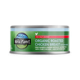 Wild Planet Organic Roasted Chicken Breast – Family Friendly No Salt Added Chicken for Picky Eaters, 5oz Can