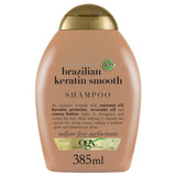 OGX Ever Straight Brazilian Keratin Therapy Shampoo – Mindful Shower Moment with Coconut Vanilla Tiare Scent, 13 fl oz