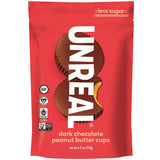 Unreal Dark Chocolate Peanut Butter Cups – 8 Individually Wrapped Cups for Clutter-Free Pantries
