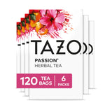 TAZO Passion Herbal Tea – Office Breakroom Herbal Supply for Shared Pantry Stocking