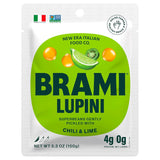 BRAMI Chili & Lime Lupini Pouch – Cooler-Bag Friendly Snack for Picnics and Outdoor Adventures, Shelf Stable