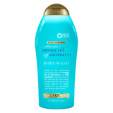 OGX Argan Oil of Morocco Body Wash – Long-Lasting Green and Woody Fragrance for Yoga Room and Meditation Retreat, 19.5 fl oz
