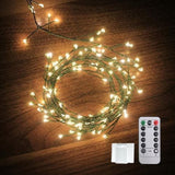 Dailyart Battery String Lights 6ft 200 LED – Fence Wrap and Pergola Lighting for Evening Outdoor Dining