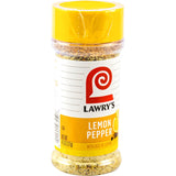 Lawry's Lemon Pepper with Zest of Lemon – Travel-Friendly Spice Bottle for Campsite and Tailgate Cooking