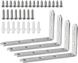 Alise Floating Shelf Brackets – Cozy Home Atmosphere Builder, Matte Black Wall Shelf Supports for Living Spaces