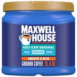 Maxwell House Half Caff Original Blend – Office Break Room Coffee for Steady Focus Between Meetings