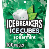 ICE BREAKERS Sugar Free Spearmint Ice Cubes Chewing Gum – ADA Recommended Mint for Midday Reset and Dry Mouth Relief
