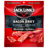Jack Link's Bacon Jerky, Hickory Smoked – Individually Wrapped Family Snack for Car Cupholders and Sports Practice