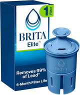Brita Elite Pitcher Filter – Verified Safe Water for City Apartment Residents, NSF/ANSI 53 Certified Contaminant Reduction