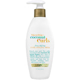 OGX Quenching Coconut Curls Styling Milk – Simple One-Step Leave-In for Clutter-Free Curl Routines, 6 fl oz