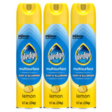 Pledge Dust & Allergen Multisurface Cleaner – Home Office Dust and Allergen Control, Lemon Fresh 9.7oz 3-Pack