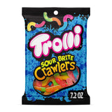 Trolli Sour Brite Crawlers Chewy Worms – Birthday Gift for Cousins, Nieces and Nephews Who Love Sweet and Sour Candy, 7.2 oz