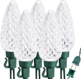 Brizled 100 LED C9 Lights as Holiday Gift for Her, 66FT Decorative Faceted Christmas Set
