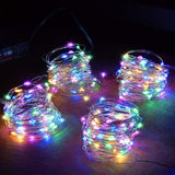 [Brand] Safe Alternative to Candles – Battery LED String Lights for Mantel and Tableside, 4-Pack