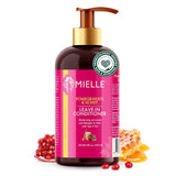 Mielle Organics Pomegranate & Honey Leave-In Conditioner – Gentle, Family-Safe Detangler for Girls with Curly and Coily Hair
