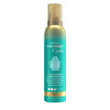 OGX Coconut Curls Decadent Mousse – Thoughtful Holiday Gift for Curly Haired Friends and Family, 7.9 Ounce