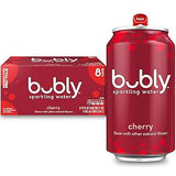 bubly Sparkling Water Blackberry – Family Friendly Fizzy Drink for Playdates Birthday Parties and Car Cup Holders, Pack of 8