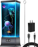 CALOVER Faux Jellyfish Aquarium – Thoughtful Christmas Gift for Mom, Soothing Night Light with Auto Shut-Off