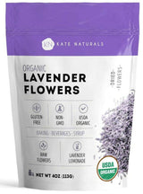 Kate Naturals Culinary Grade Lavender – Sophisticated Herbal Infusion Base for Craft Cocktails and Gourmet Syrups