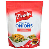 French's Original Crispy Fried Onions 24 oz – Kosher Certified Garnish for Diverse Family Tables