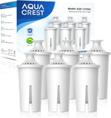 AQUA CREST NSF Certified Water Filter for Brita Pitcher – Thoughtful Holiday Gift for Health-Conscious Family