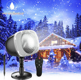 LuminScape Holiday Projector – Portable Snowfall Lamp for Camping, Outdoor Dining, and Open-Air Parties