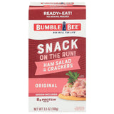 Bumble Bee Snack On The Run Ham Salad Kit - Office Pantry Staple for Between-Meeting Snacking