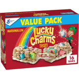 Lucky Charms Treat Bars – Kid-Appealing Snack for Playroom Munching and Lunchbox Packing, 16 Individually Wrapped Bars