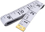 GDMINLO Flexible Measuring Tape – Craft Room Workhorse, Quick-Read White Vinyl Ruler with Metal End Tabs