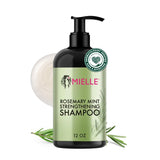 Mielle Organics Rosemary Mint Biotin Shampoo – Invigorating Rosemary and Mint Scented Cleanser for Aromatherapy Shower Experience, 12 oz