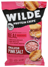 WILDE BRANDS Himalayan Pink Salt Chicken Chips – Portion-Controlled Office Snack for Long Meetings, 2.25 oz