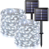 JMEXSUSS Copper Wire Solar Lights 2 Pack, Charming Valentine's Day Gift for Couples with Warm White Dusk-to-Dawn Glow