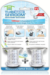 TubShroom Kid and Pet Safe Bathtub Hair Catcher - No Harsh Drain Cleaners, No Plumbing Toxins, Family Friendly