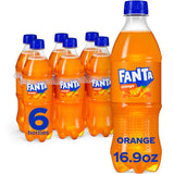 Fanta Orange Soda – Backyard Party Soft Drink, 6 Pack of 16.9 fl oz Single-Serve Bottles