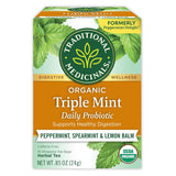 Traditional Medicinals Organic Triple Mint Tea – Caffeine-Free Midday Tea for Sustained Workday Clarity