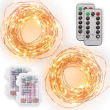 Tenergy Outdoor String Lights – Campfire and Campsite Ambiance, 100+ Hour Battery, Portable and Durable