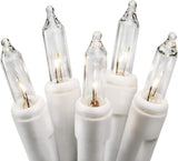 612 Vermont Dimmable Clear String Lights on White Cord – Effortless Warm Glow for Capsule Decor, Small Studios, and Edit Shelving