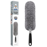 MR.SIGA Microfiber Duster in Soft Gray – Stylish Cleaning Accessory for Living Room and Bedroom Decor