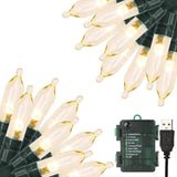 Indoor Decorative String Lights with 8 Lighting Modes and Remote, Modern Home Accent for Shelves Garlands and Mantels, Waterproof LED USB or Battery
